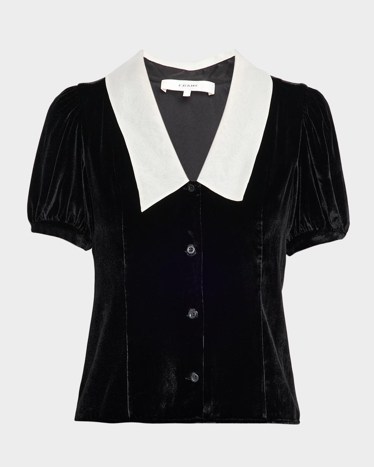 FRAME The Velvet Sailor Button-Front Shirt