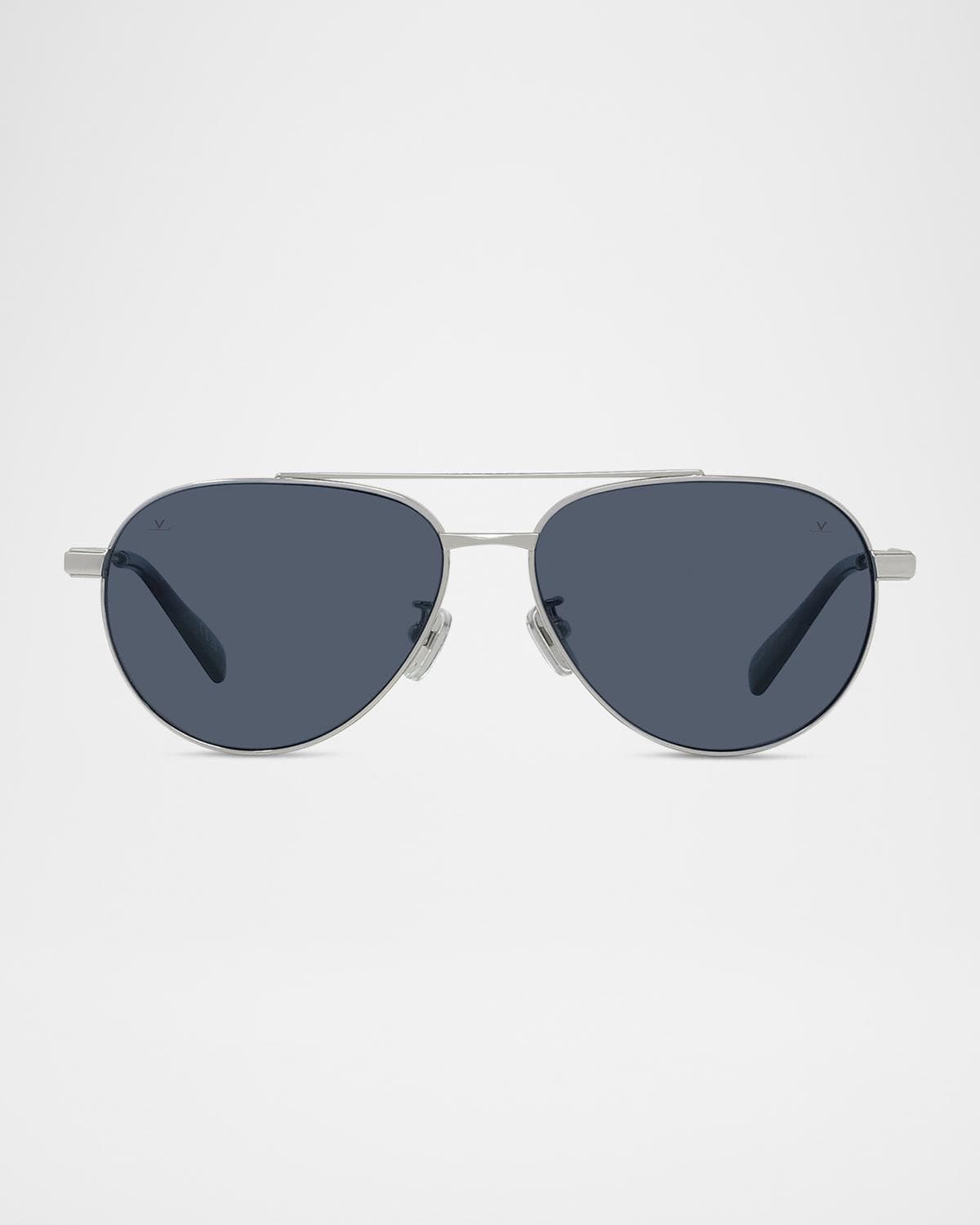 Vuarnet Men's HORIZON 03 Titanium Aviator Sunglasses