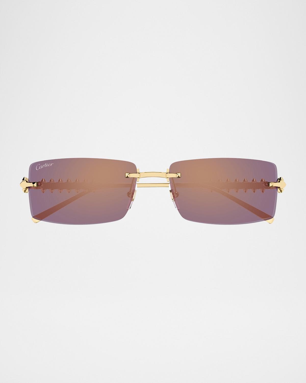 Cartier Clash de Cartier 57mm Rectangular Sunglasses