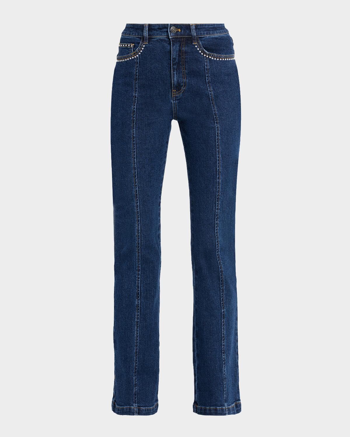 Cinq à Sept Shailene Studded Heart Jeans