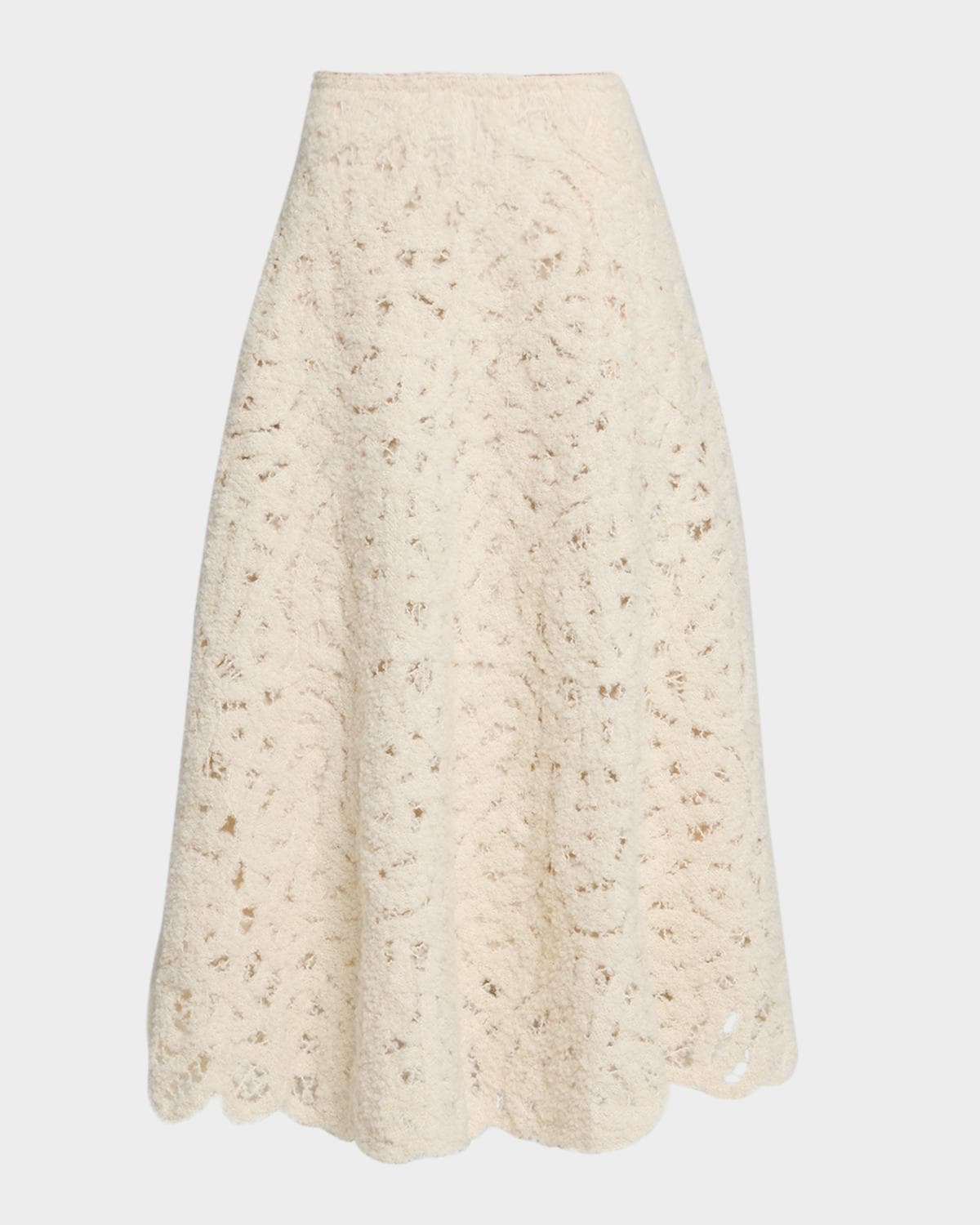Lafayette 148 New York x The Morning Show Boucle Embroidered Knit Midi Skirt