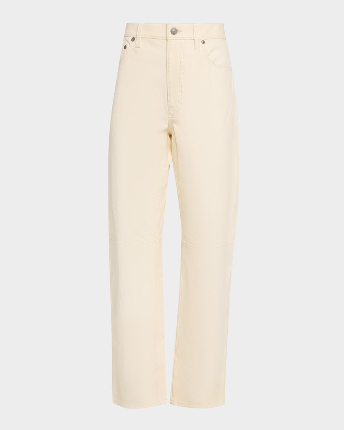 Polo Ralph Lauren Lambskin Relaxed Straight Pants