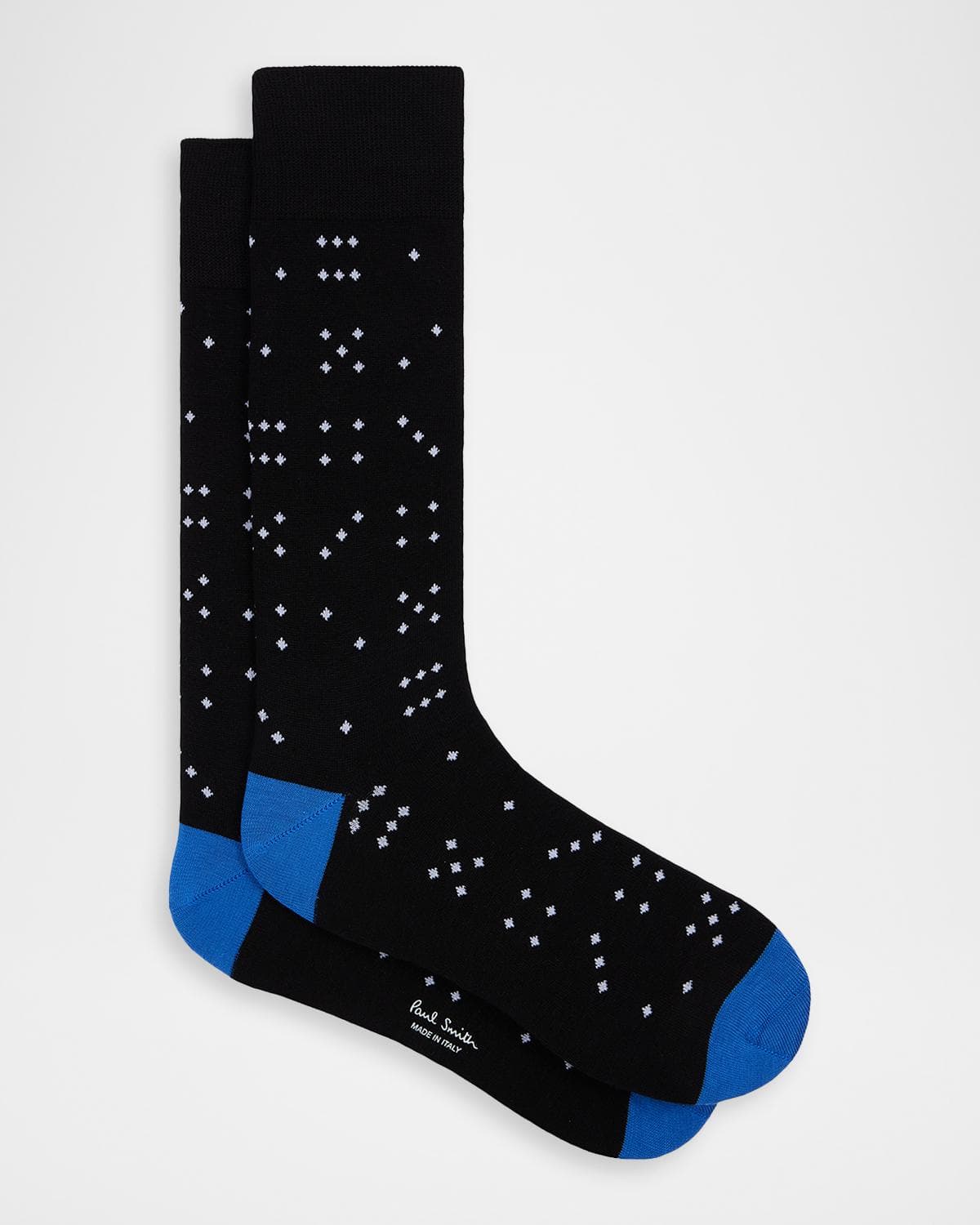 Paul Smith Men's Polka Dot Dice Cotton Crew Socks
