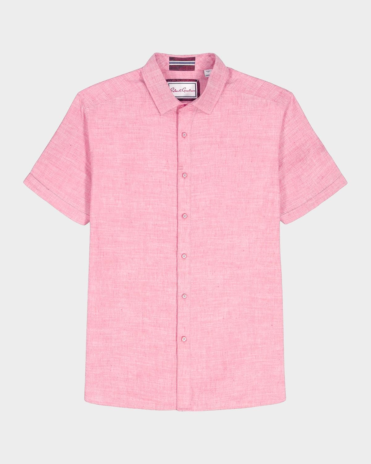 Robert Graham Men's Sutton Solid Linen-Cotton Shirt