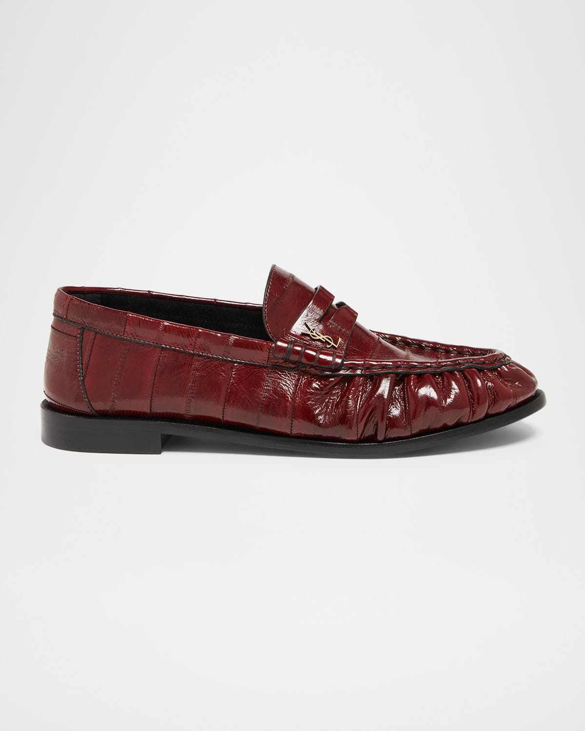 Saint Laurent Le Loafer Eel Leather Penny Loafers