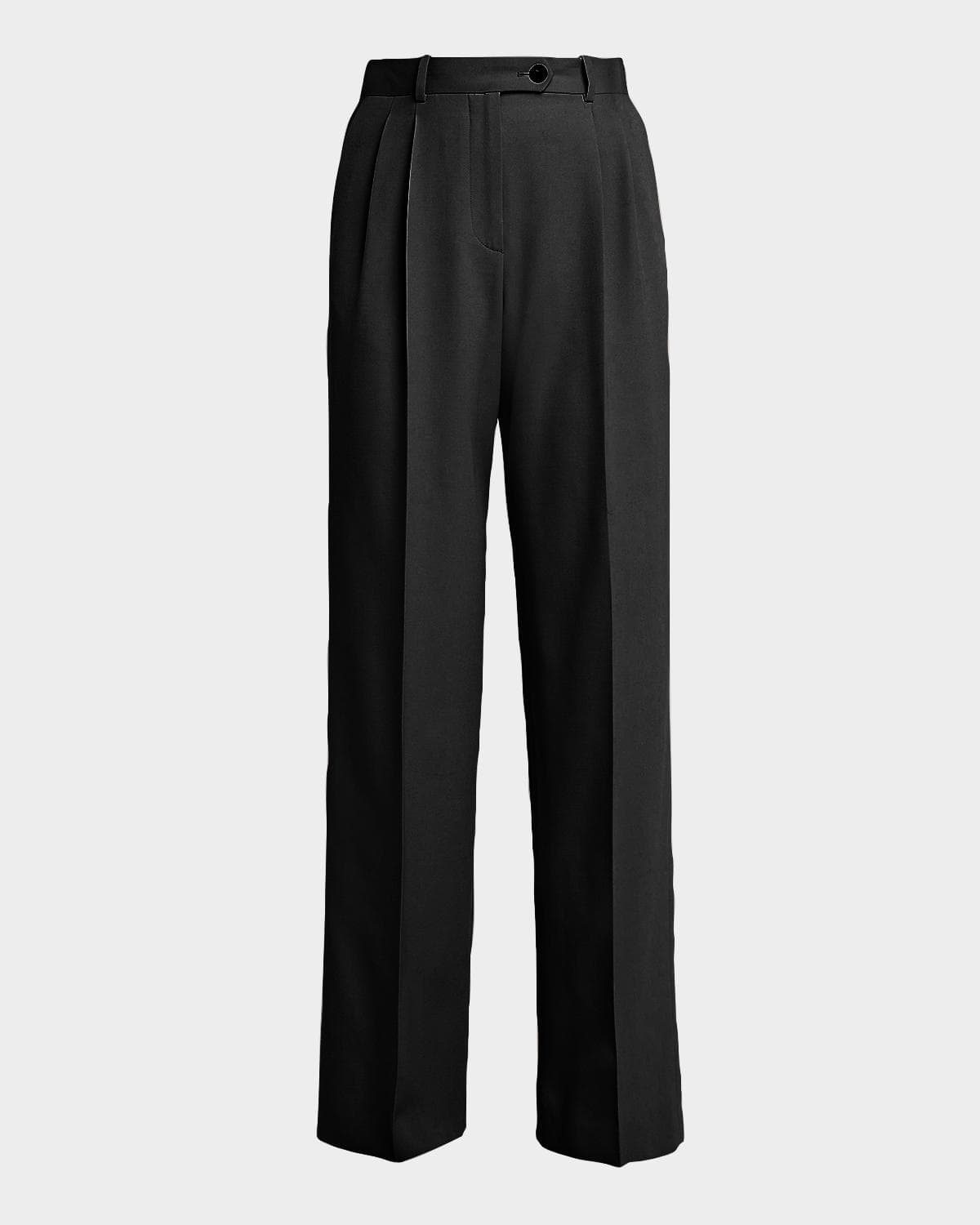 The Row Virgil Double-Pleated Straight-Leg Pants