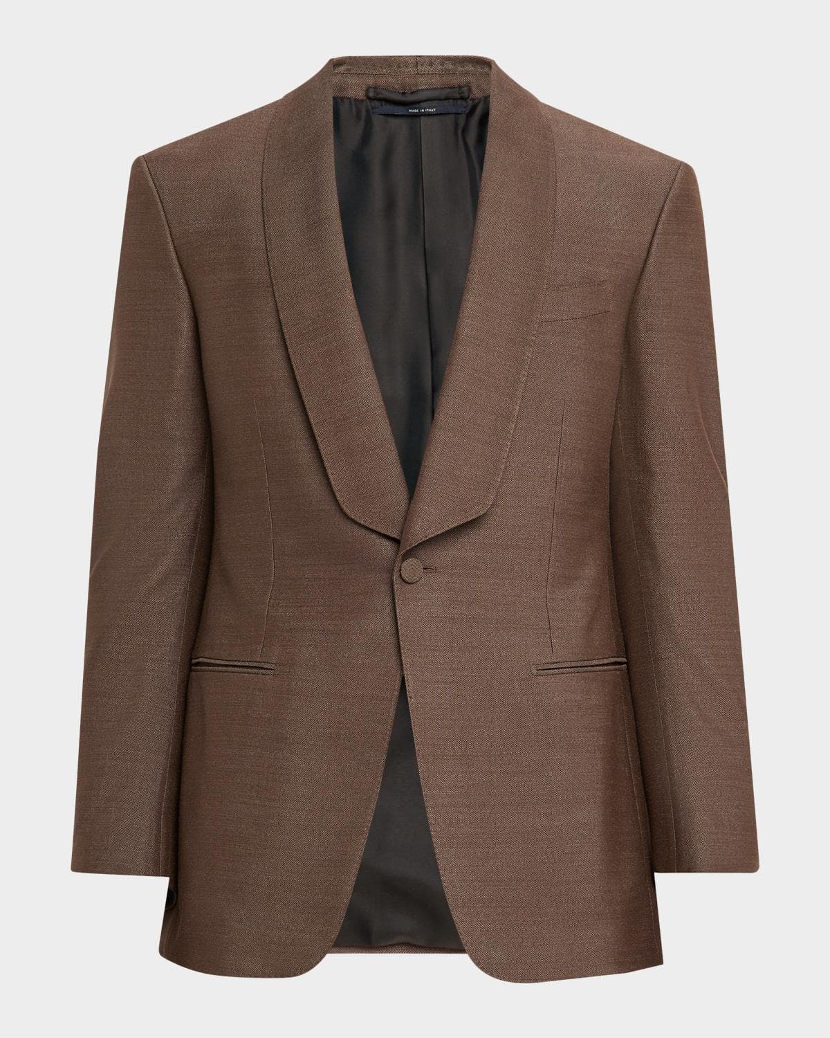 dunhill Men's Silk Hopsack Shawl Collar Sport Coat