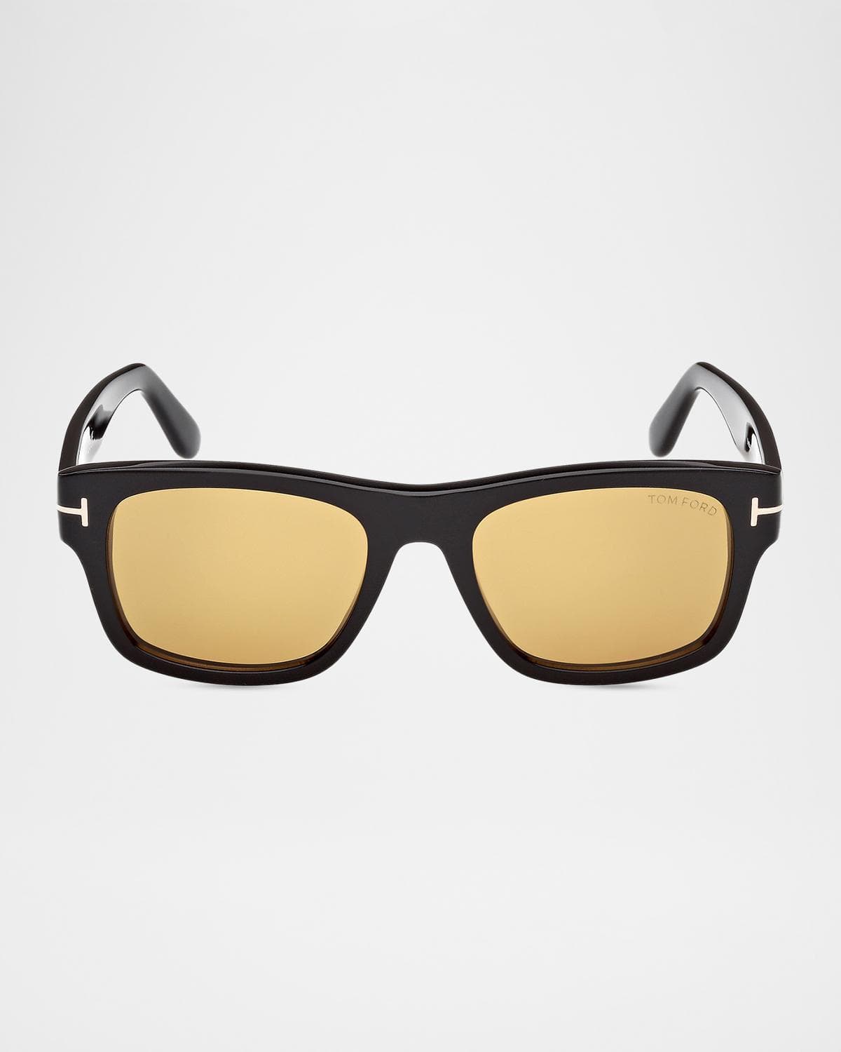 TOM FORD Smith 55mm Rectangular Sunglasses