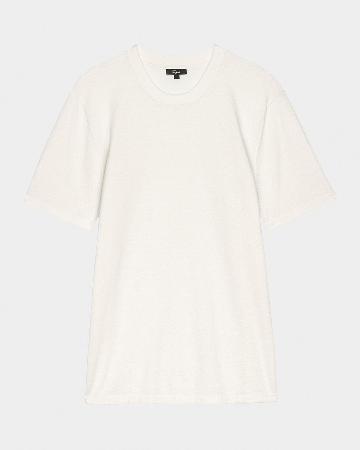 Rails Men's Mason Cotton and Cashmere Solid Crewneck T-Shirt