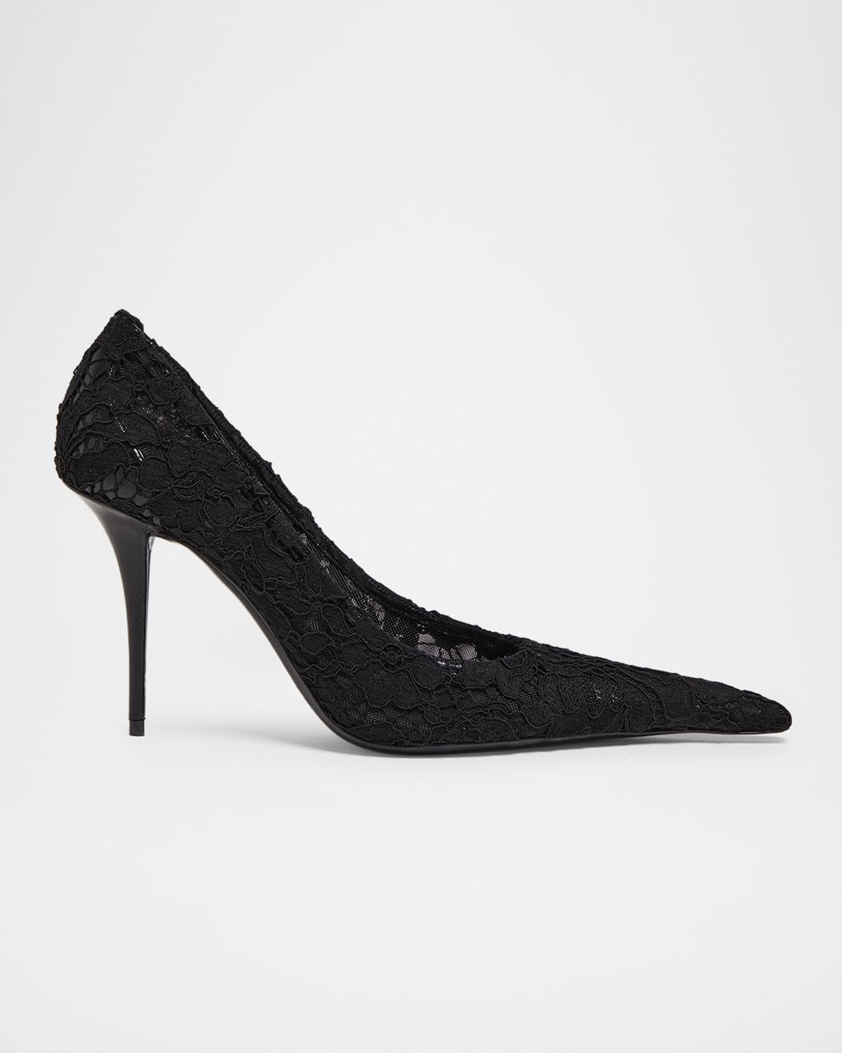 Saint Laurent 95mm Thierry Floral Lace Pumps