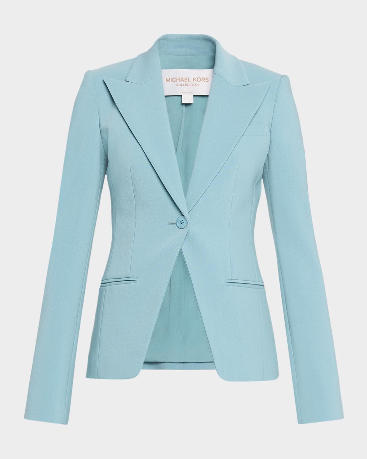 Michael Kors Collection Sabrina Single-Button Stretch Wool Blazer