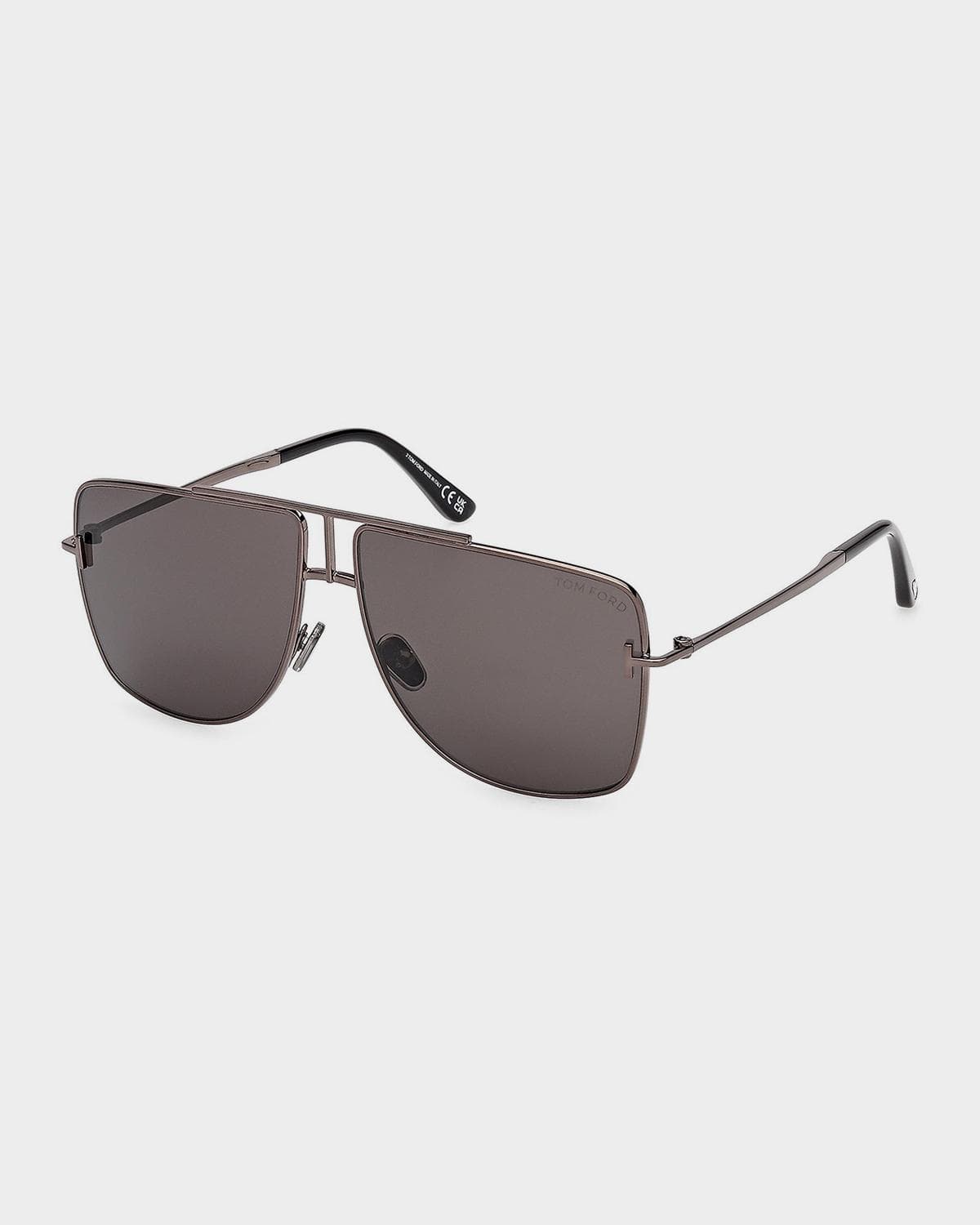 TOM FORD Eliott-02 Metal Navigator Sunglasses