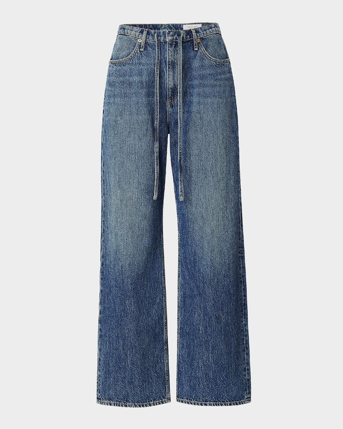 rag & bone Phoebe Featherweight Drawstring Jeans