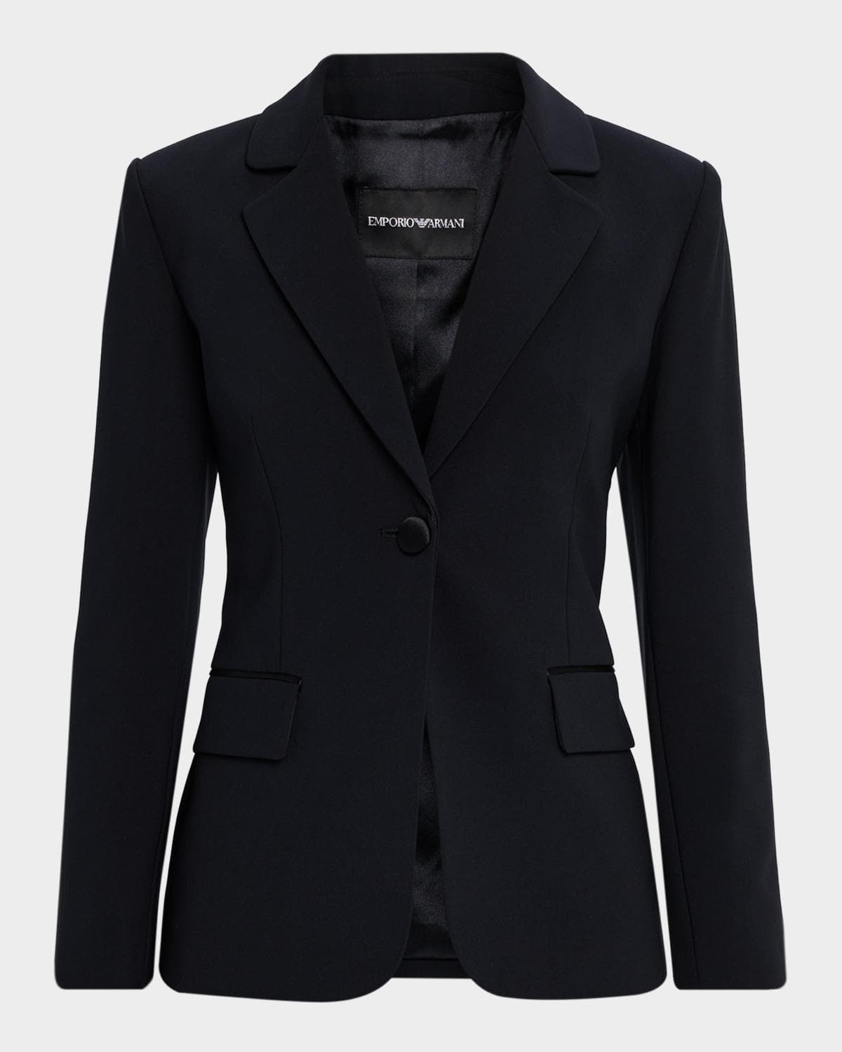 Emporio Armani Single-Button Cutaway Blazer