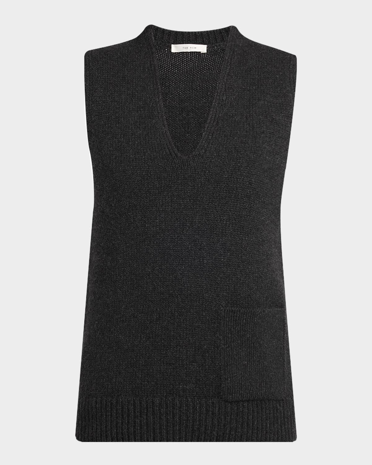 The Row Marte V-Neck Cashmere Sweater Vest