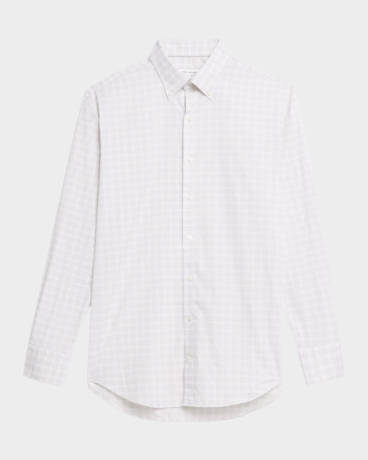 Peter Millar Men's Douglas Crown Lite Cotton-Stretch Plaid Sport Shirt