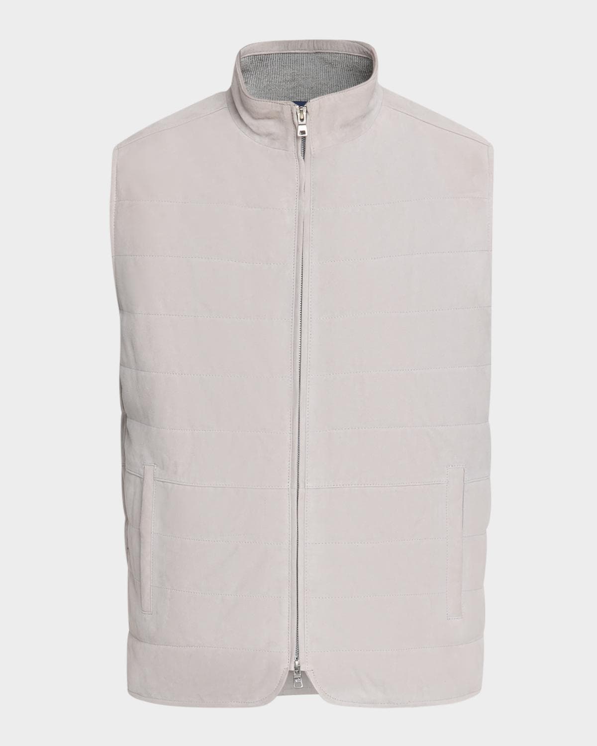 Peter Millar Men's Featherweight-Lined Suede Vest