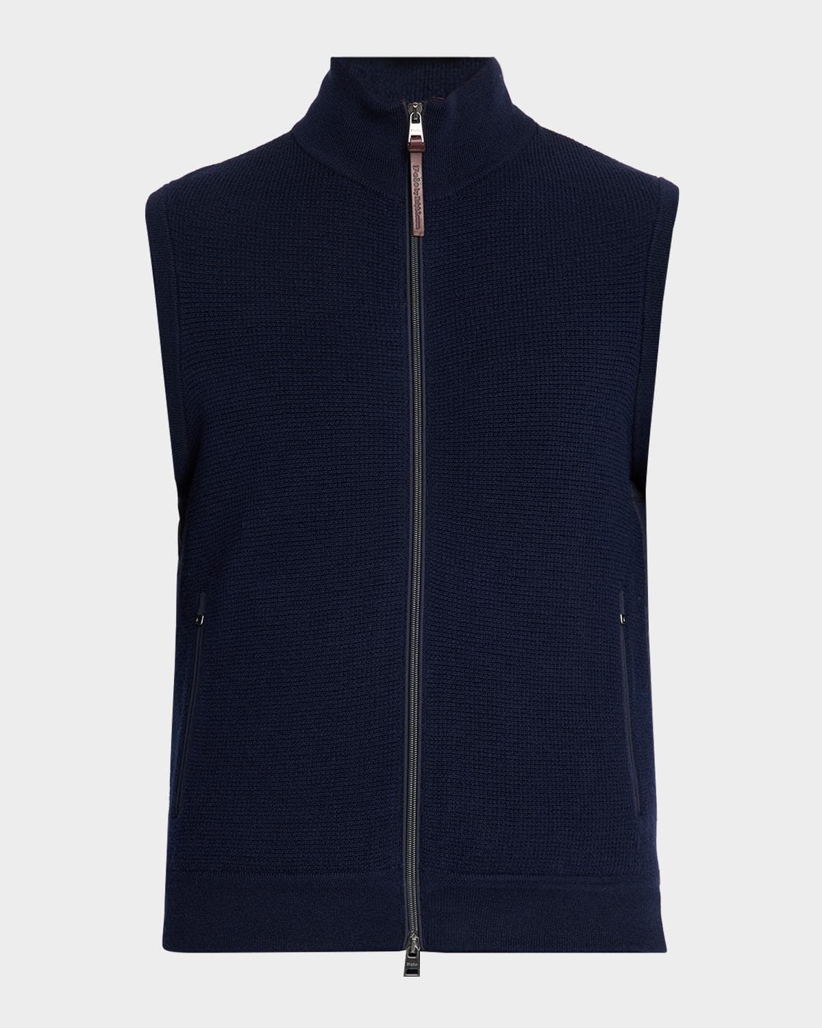 Polo Ralph Lauren Men's Hybrid Full-Zip Knit Sweater Vest
