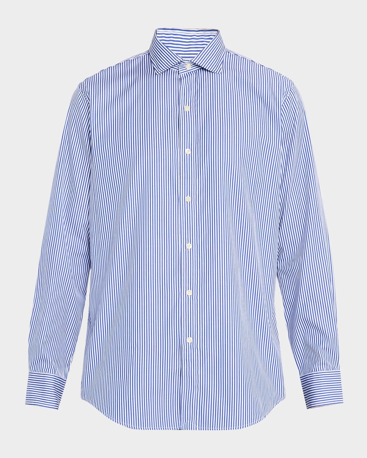 Polo Ralph Lauren Men's Classic Fit Stripe Poplin Sport Shirt