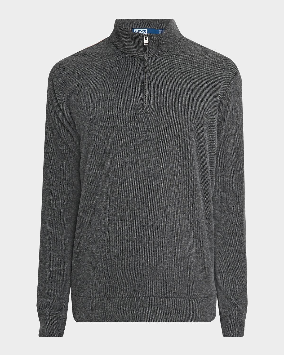Polo Ralph Lauren Men's Textured Double-Knit Quarter-Zip Sweater · XX-LARGE