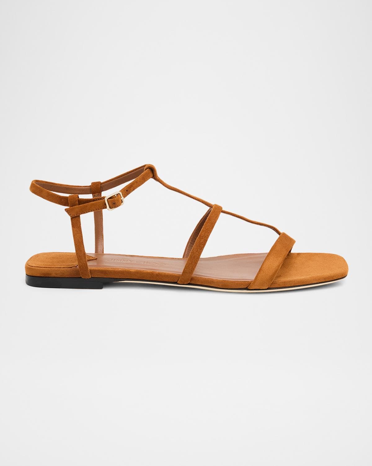 Jimmy Choo Gwynn Flat Suede Sandals