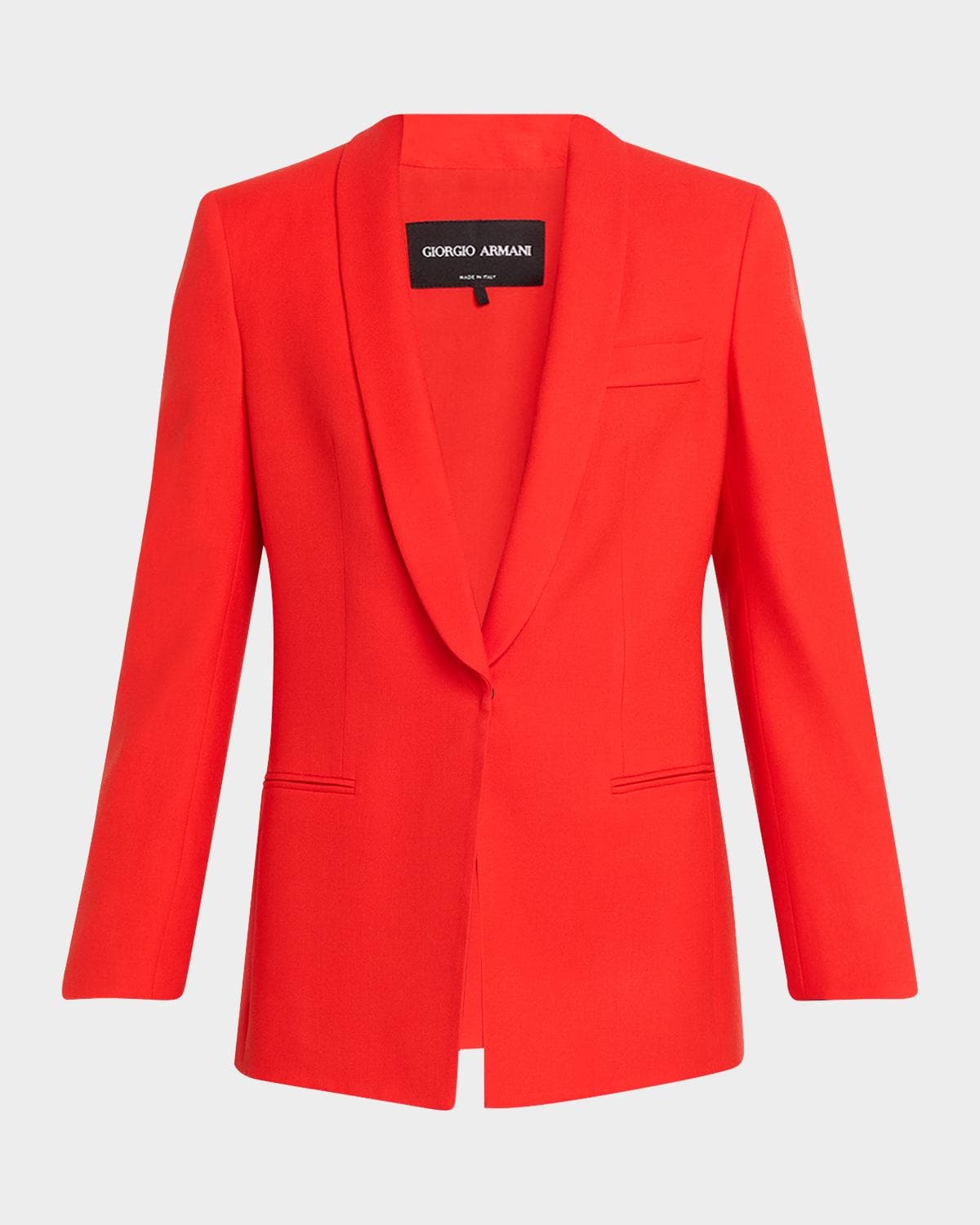 Giorgio Armani Virgin Wool Single-Breasted Longline Blazer · 44 (8)