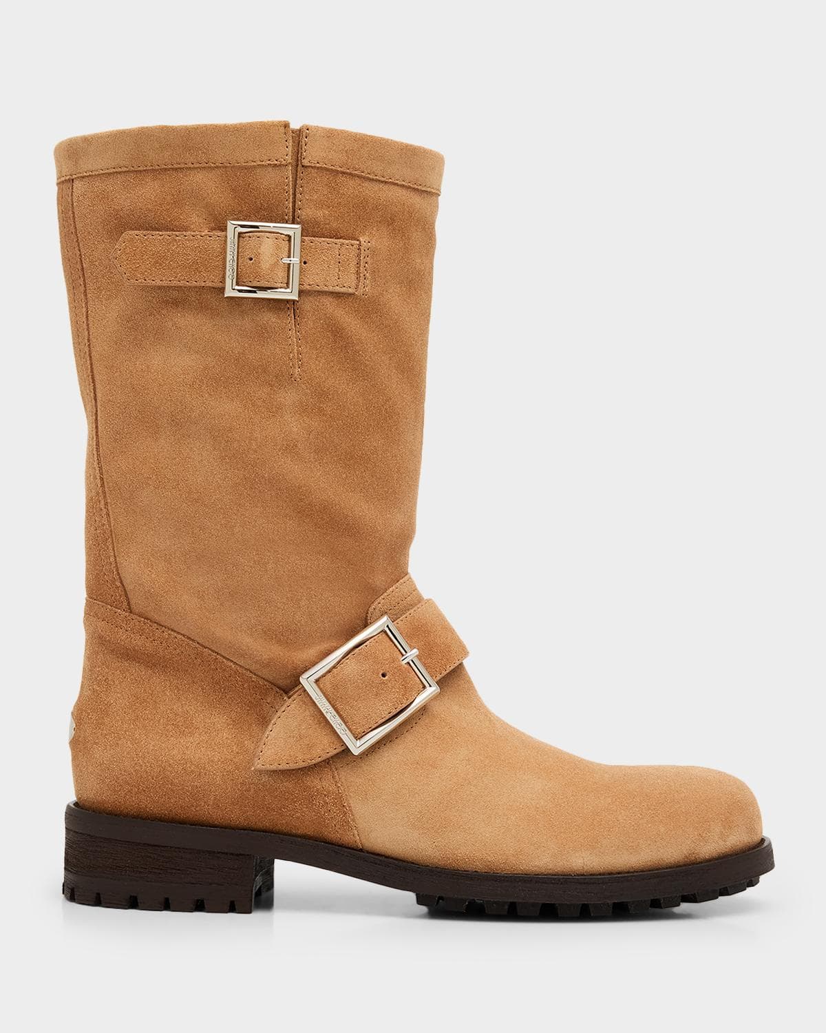 Jimmy Choo Biker Mid Suede Boots