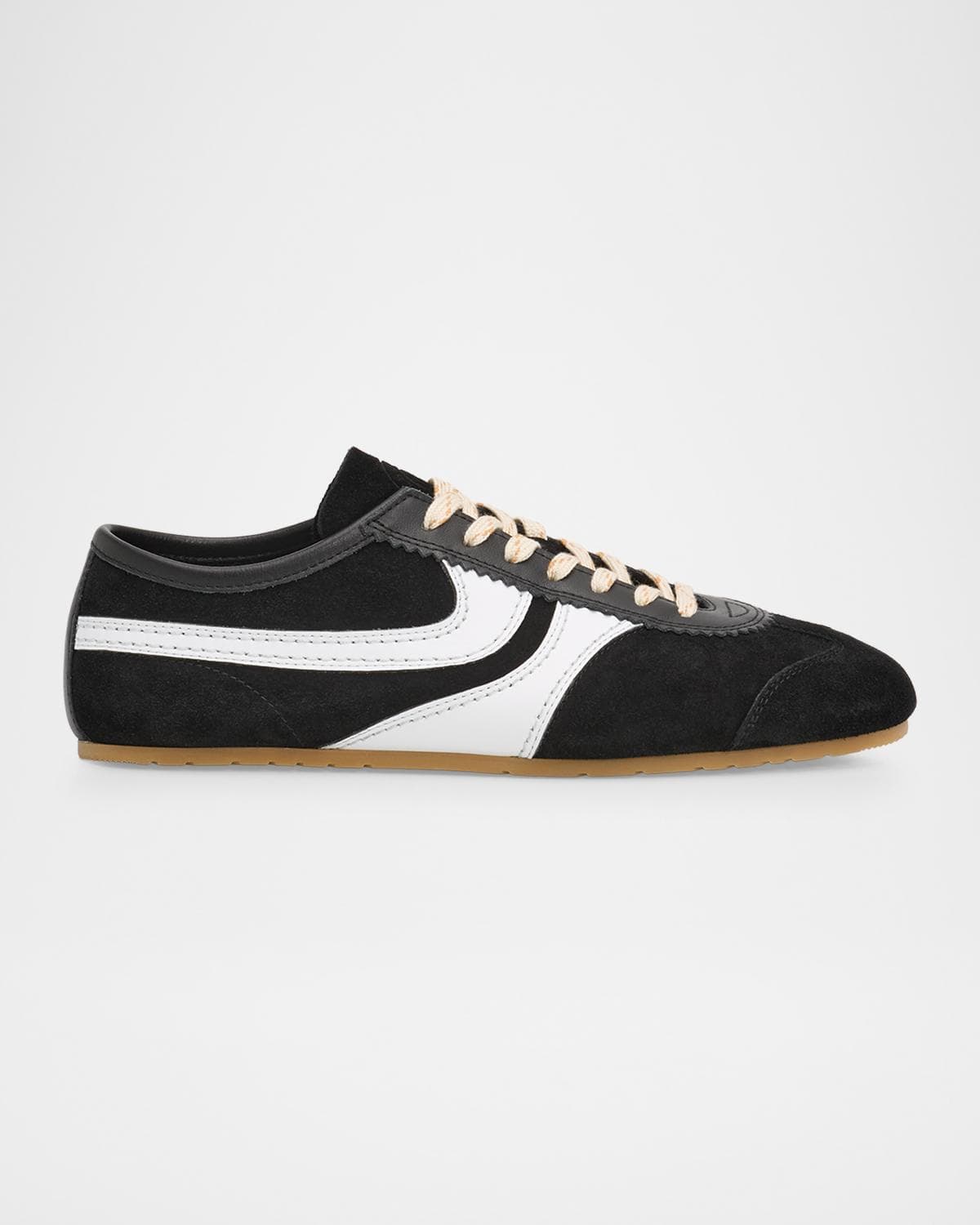 Dries Van Noten Men's Destin Mixed Leather Retro Sneakers