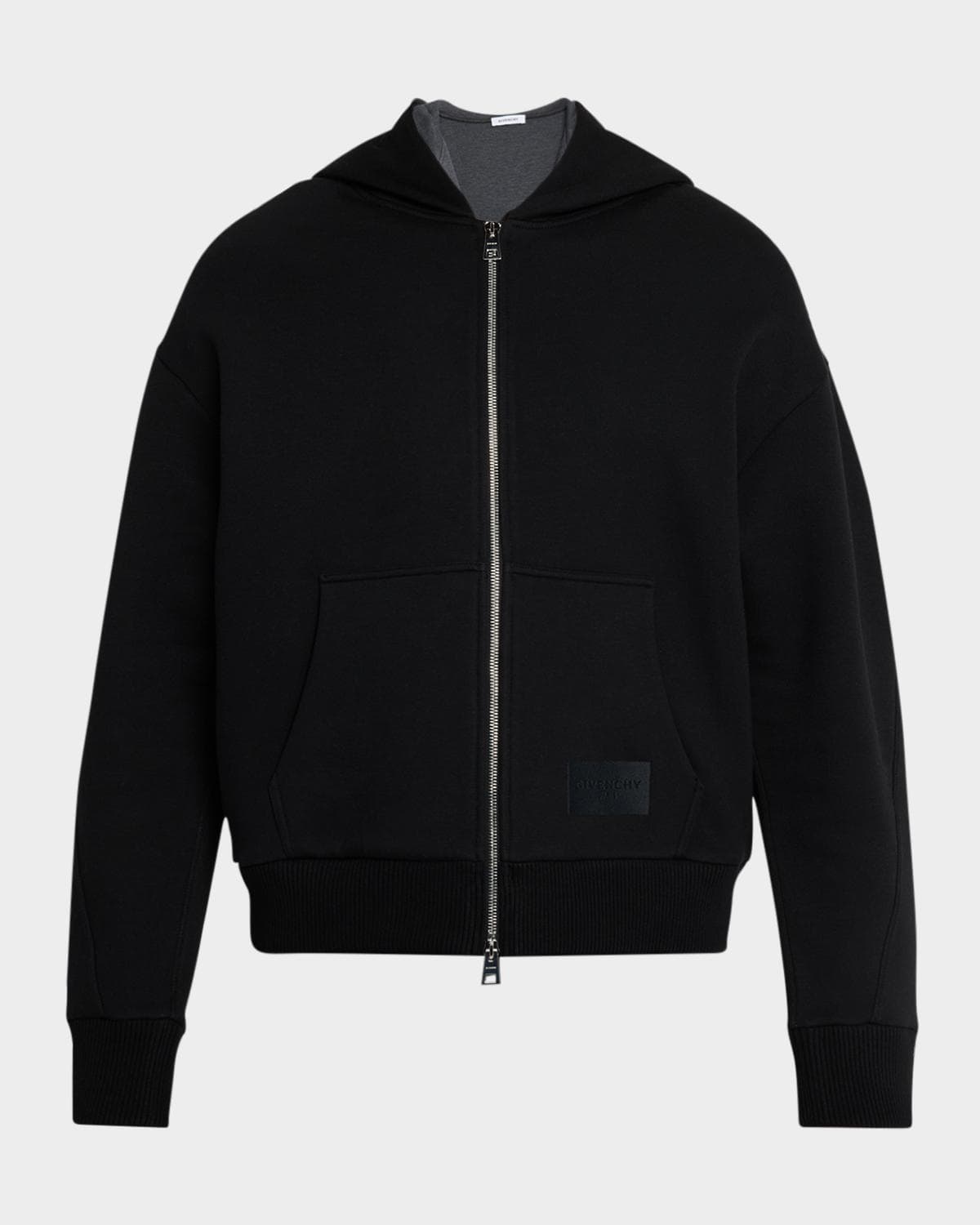 Givenchy Men's Couture Seam Scuba Zipped Hoodie