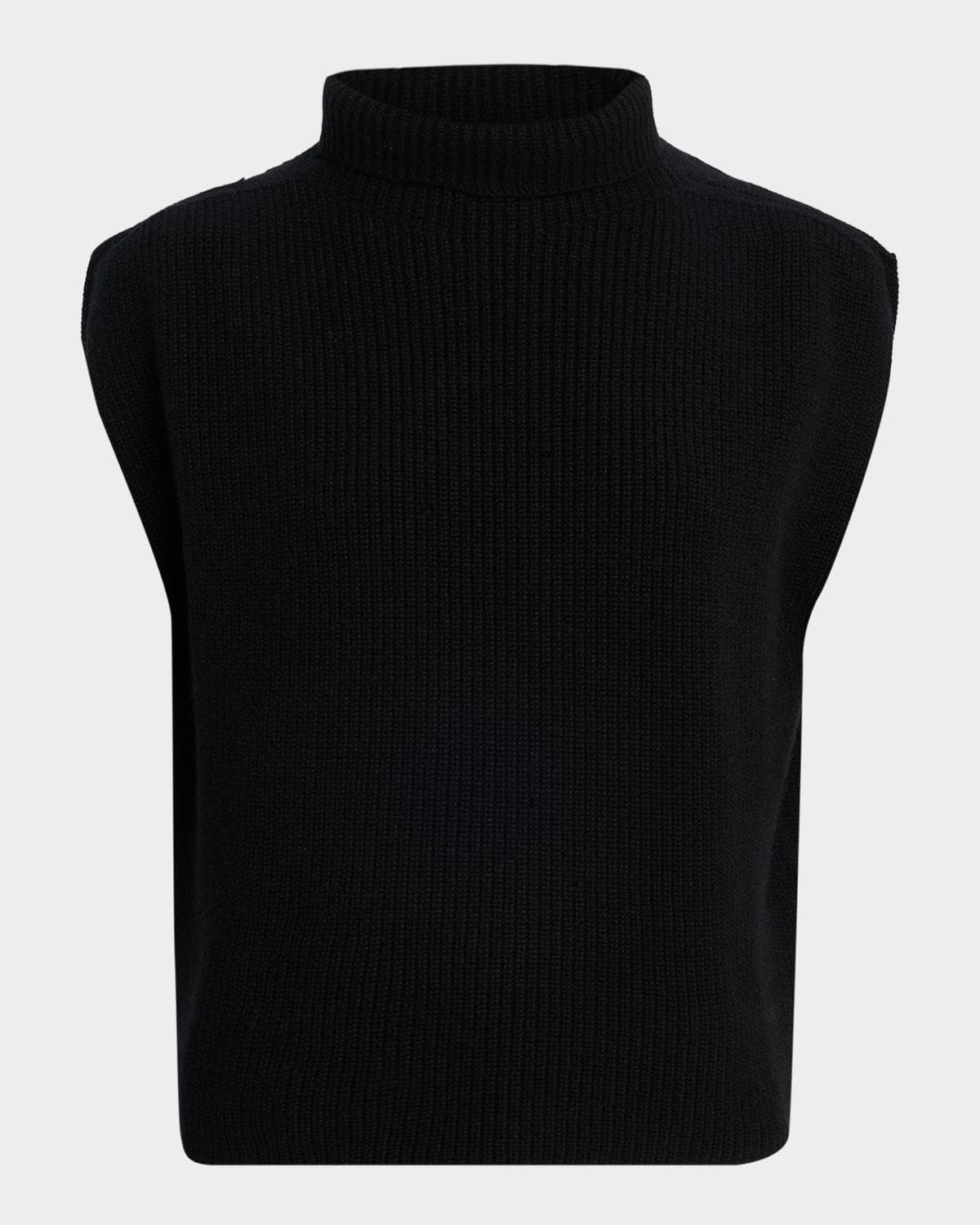 Oh My Goat Cashmere Funnel-Neck Vest · LARGE