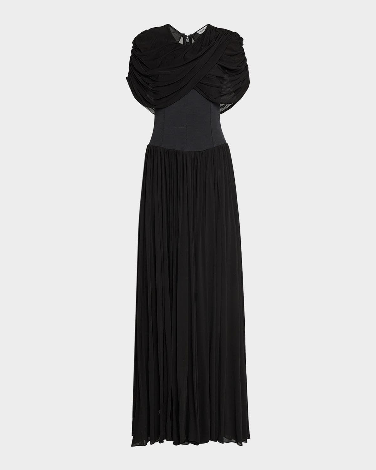 SIMKHAI Nancie Draped A-Line Jersey Gown