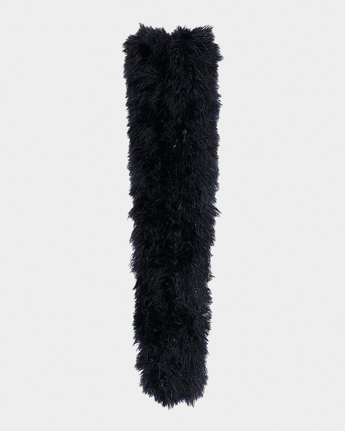 Yves Salomon Long Feather Scarf