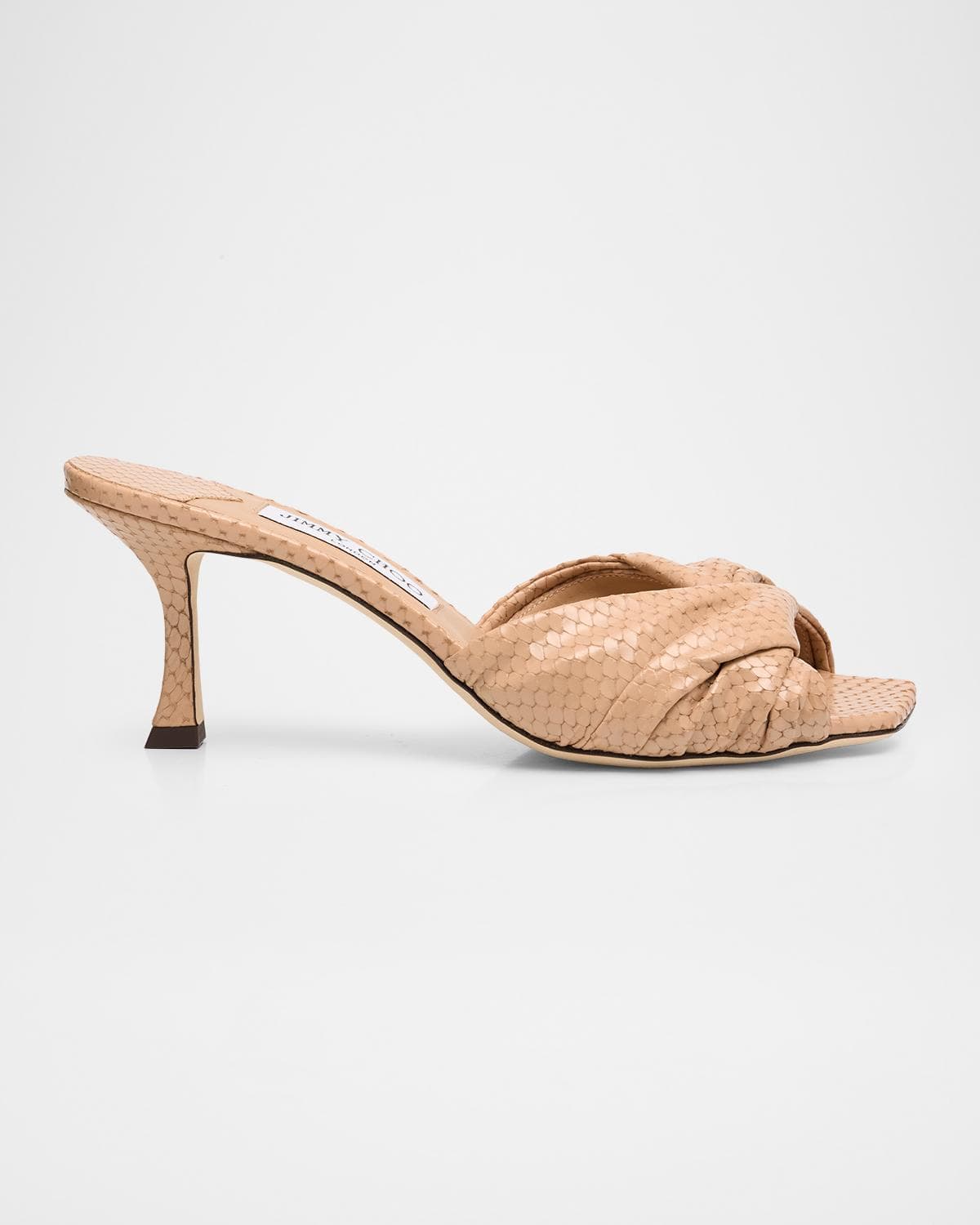Jimmy Choo Skye Twist 70 Printed Leather Sandals · 8B / 38EU