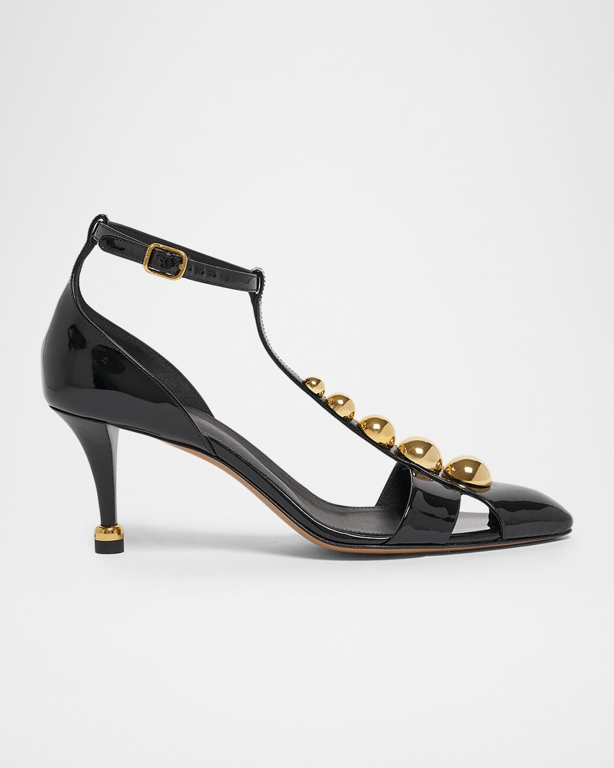 Chloe 70mm Cleia Studded Patent Leather Pumps