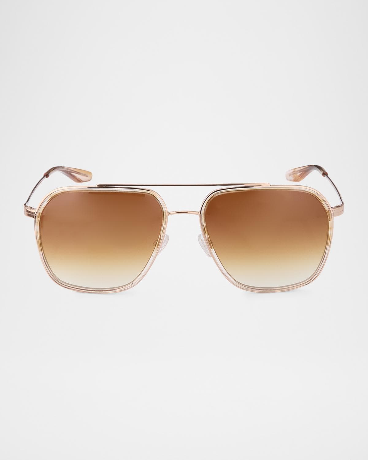 Barton Perreira Rizzo 58mm Aviator Titanium Sunglasses