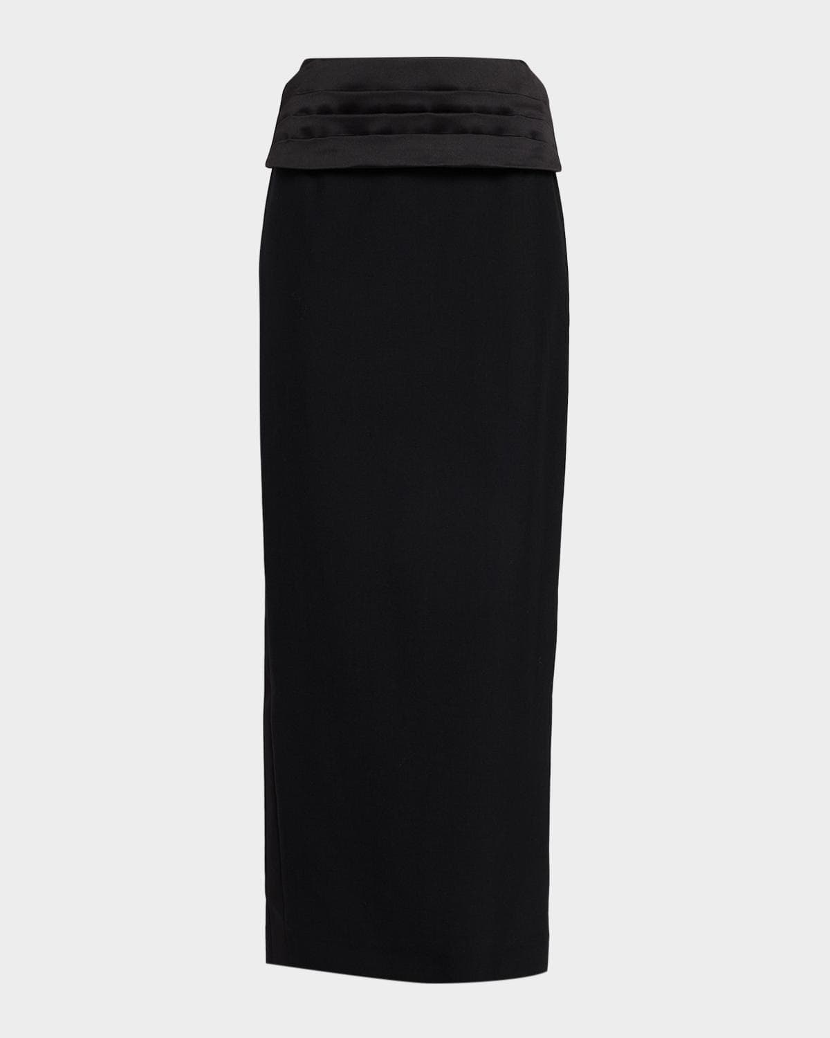 AREA Tuxedo Maxi Column Skirt · 2