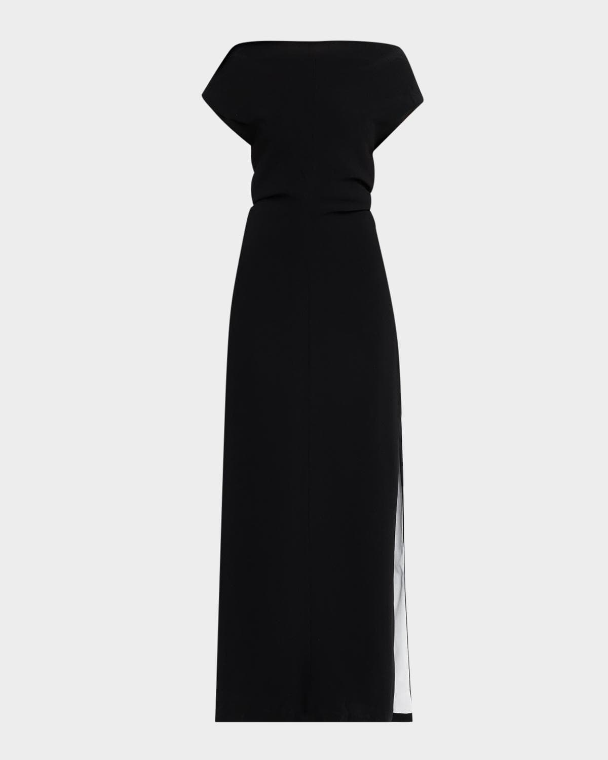 Proenza Schouler Rosina Draped Double-Crepe Dress