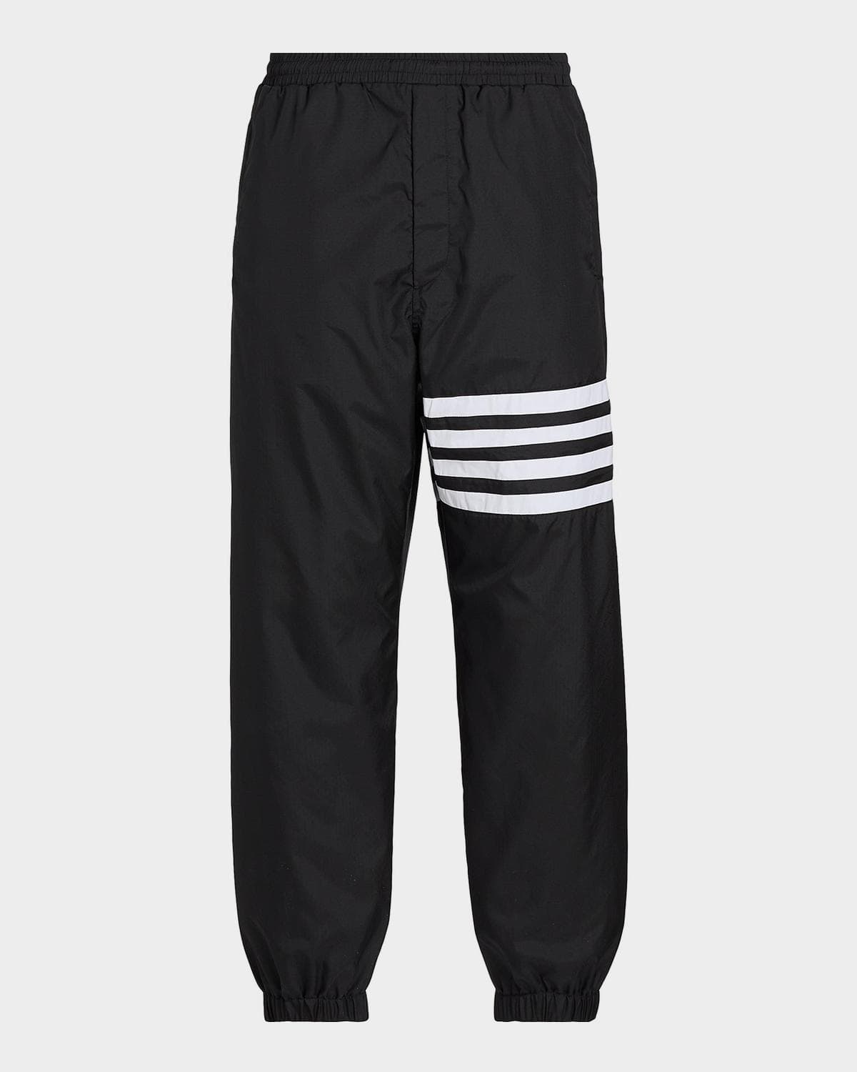 Thom Browne Men's Shiny Ripstop 4-Bar Track Pants