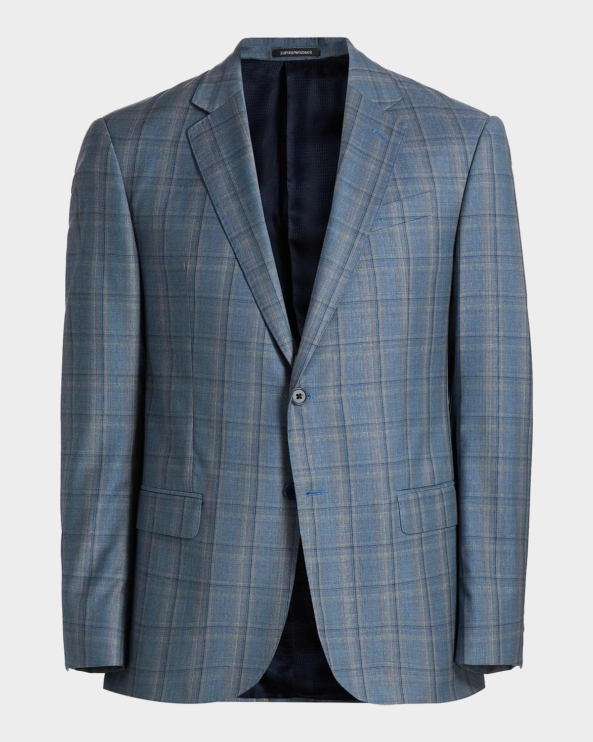 Emporio Armani Virgin Wool Windowpane Jacket