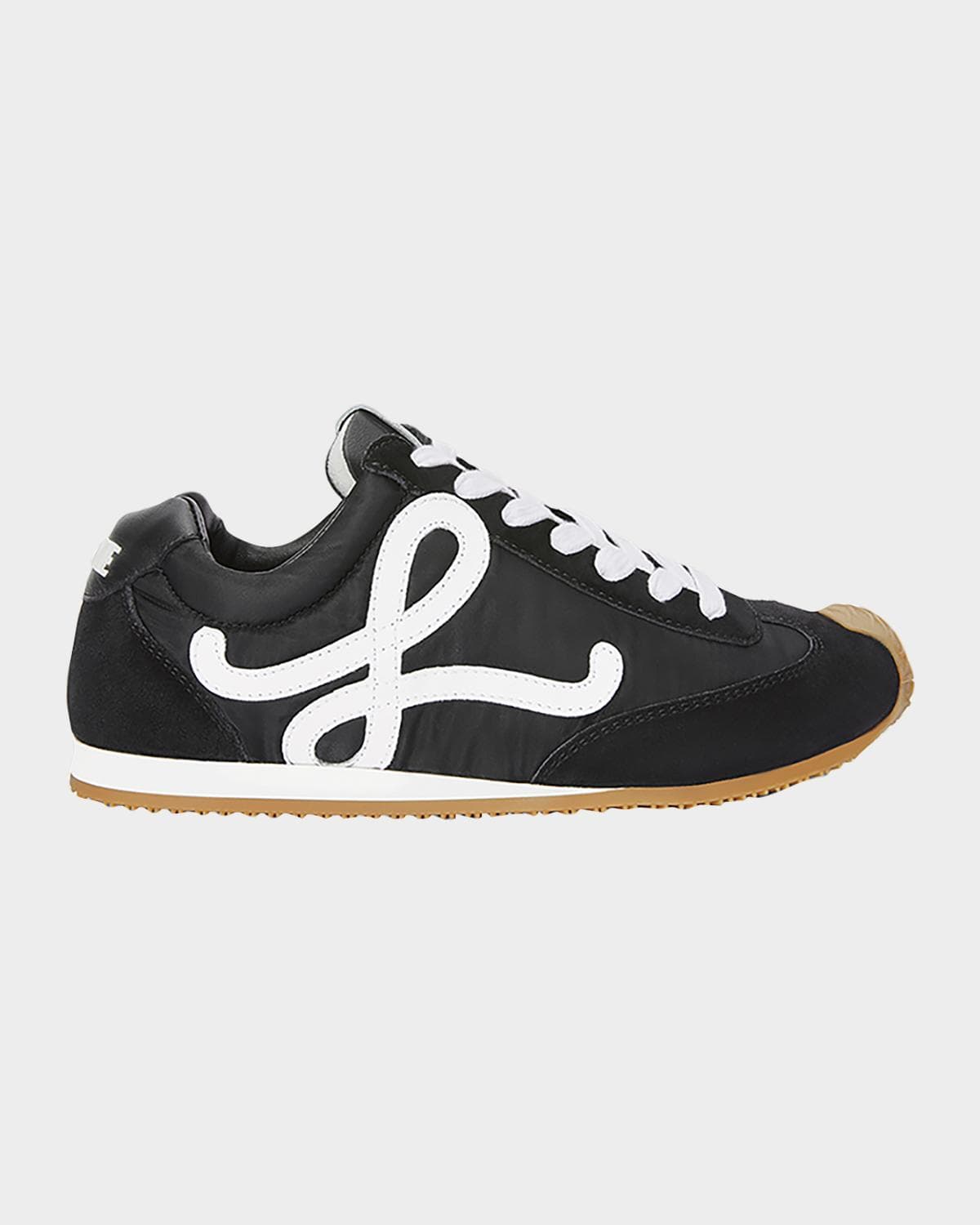 LOEWE Men's Ballet Runner 2.0 Nylon & Calfskin Sneakers