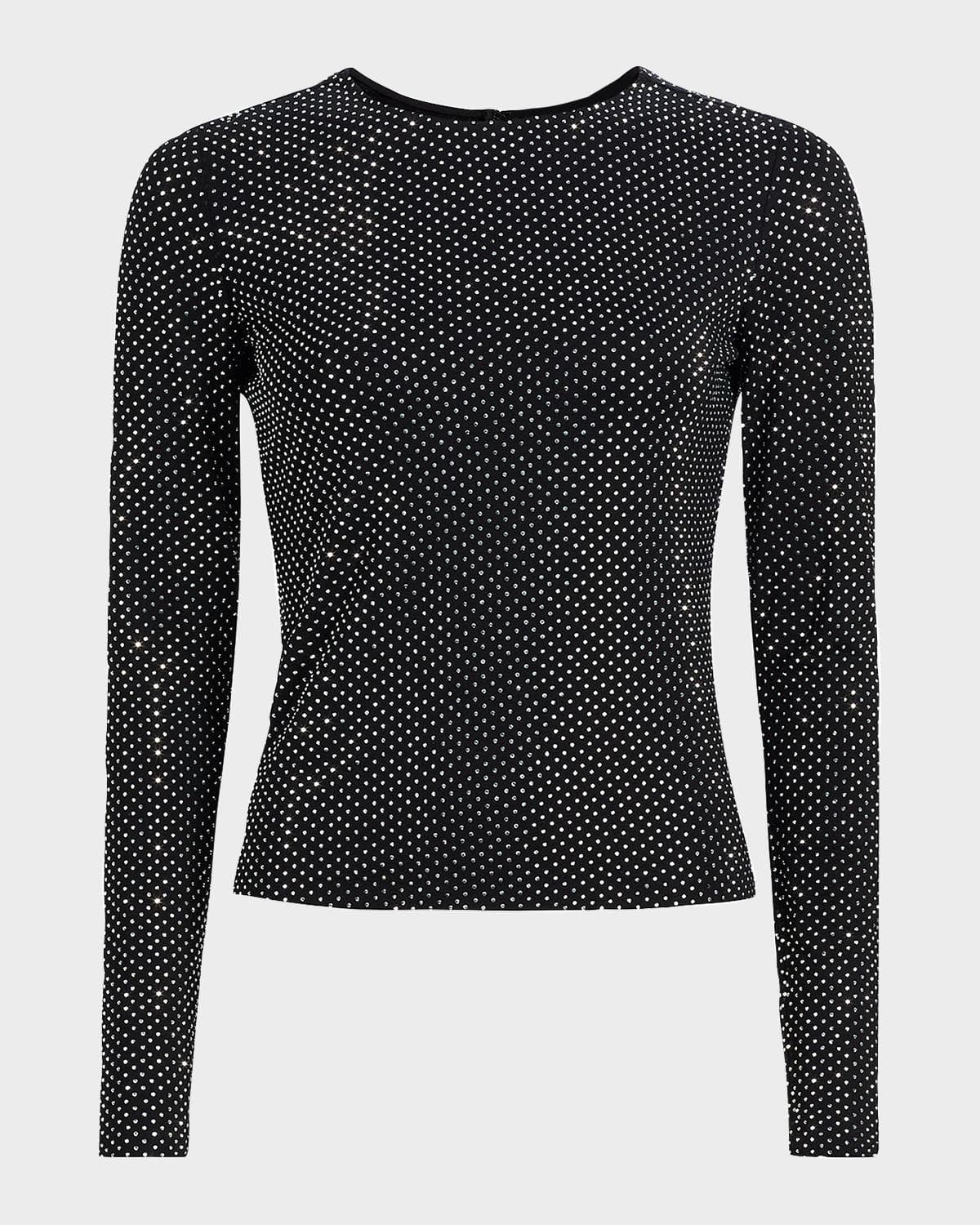FRAME The Rhinestone Jersey Top