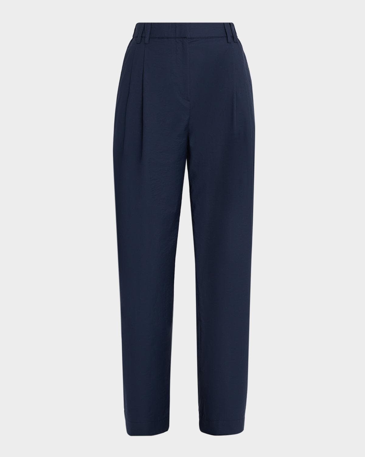 Brunello Cucinelli Crispy Diagonal Cotton Straight-Leg Pants · 42