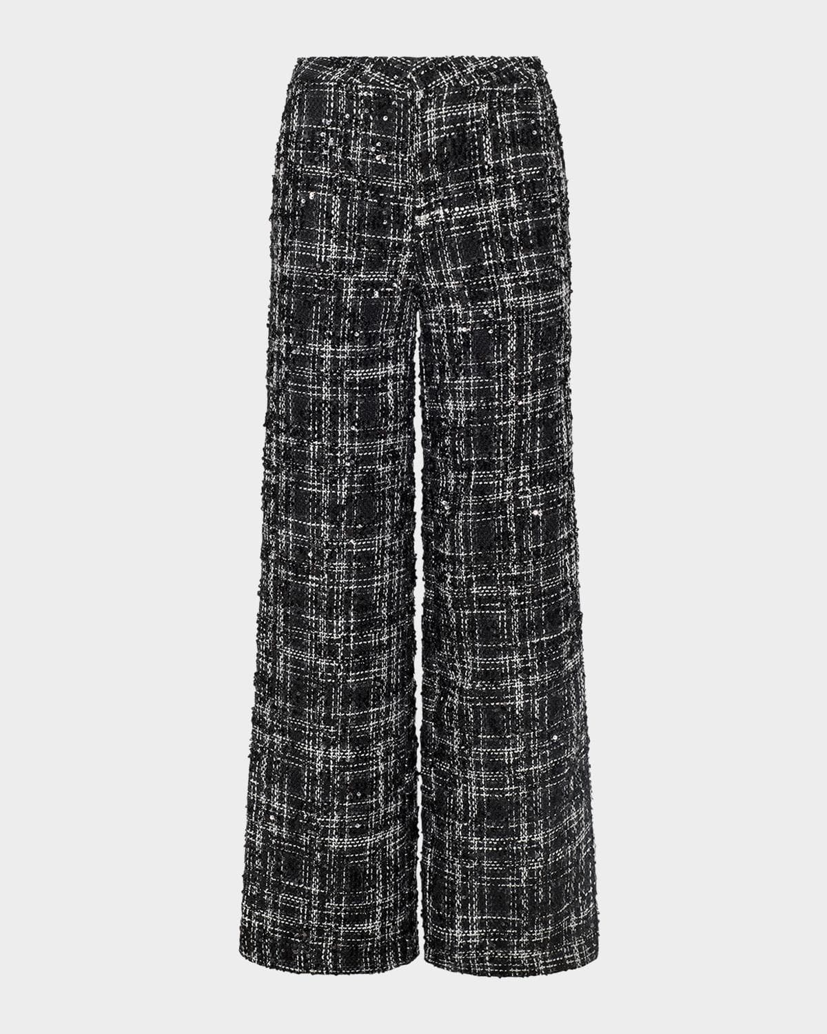 L 'AGENCE Livvy Sequined Tweed Trousers · 2
