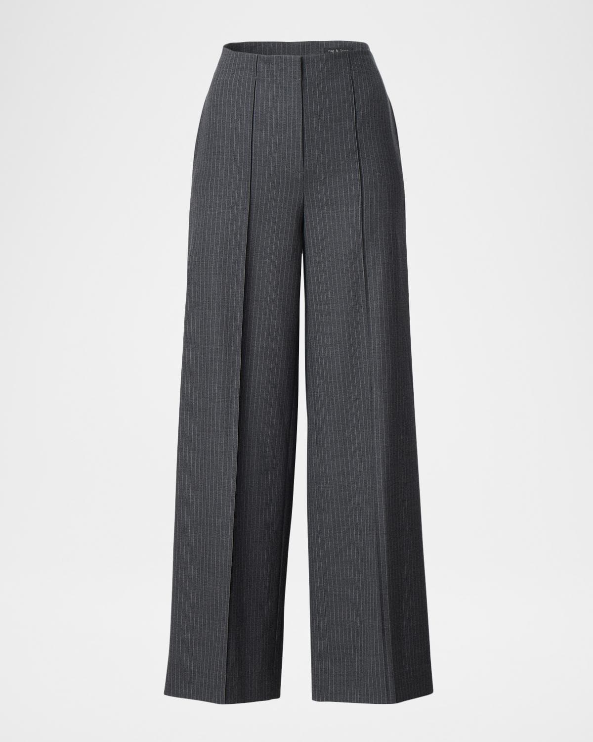 rag & bone Irina Pinstripe High-Rise Trousers