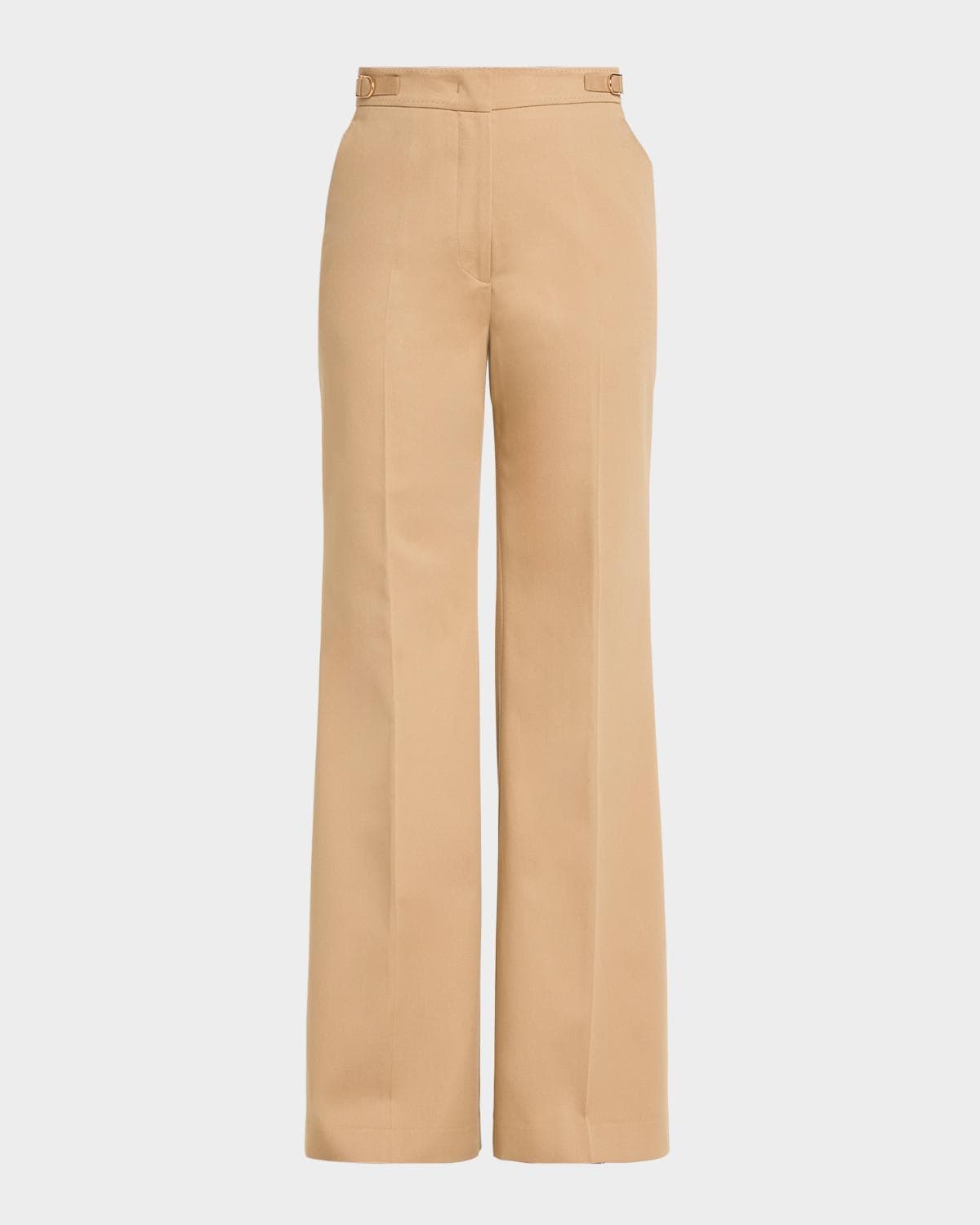 Gabriela Hearst Vesta Cotton Twill Flare Pants