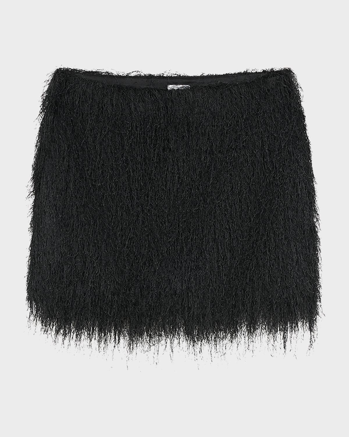 AEXAE Fringe Mini Skirt · X-SMALL