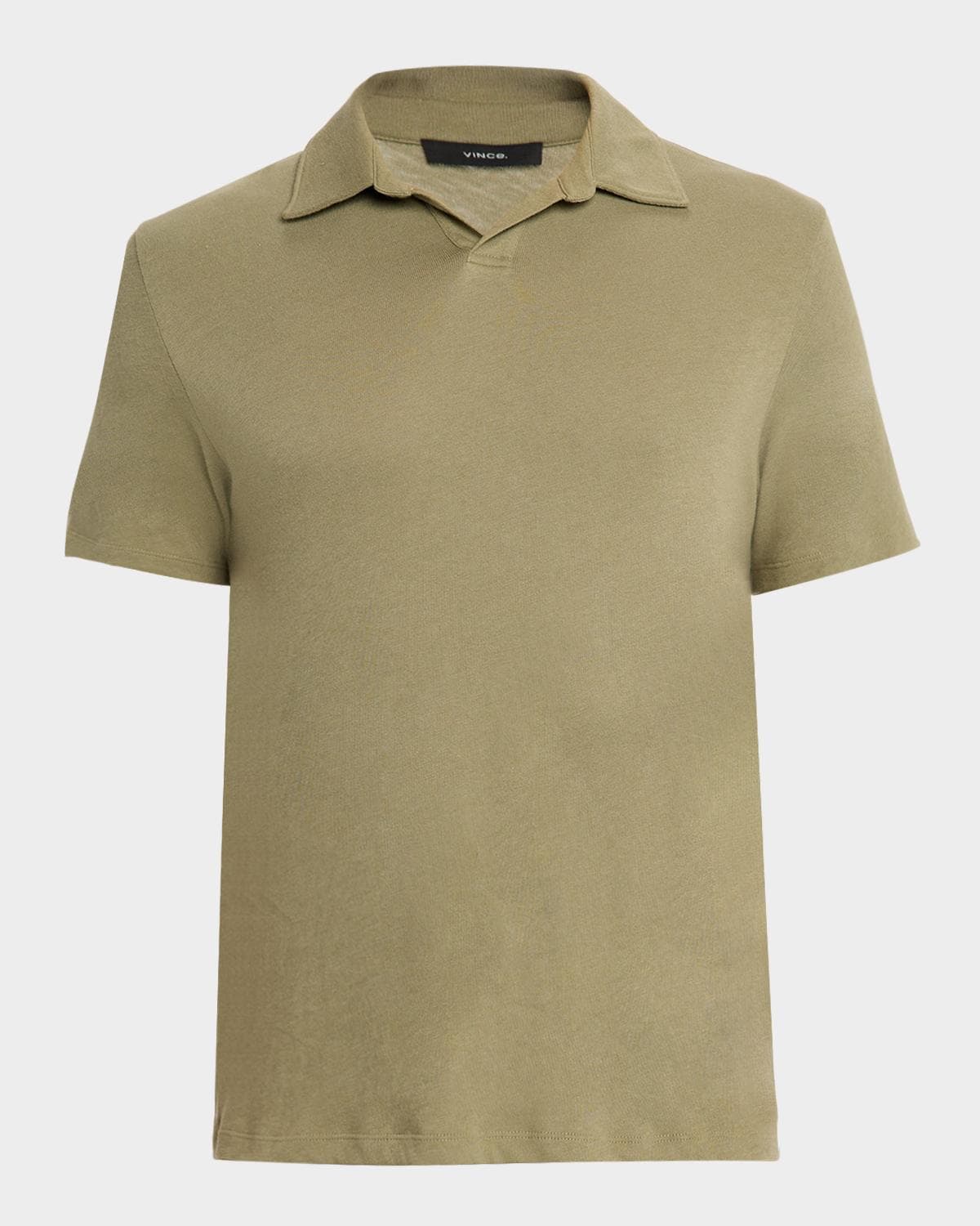 Vince Men's Cotton Knit Johnny Collar Polo Shirt