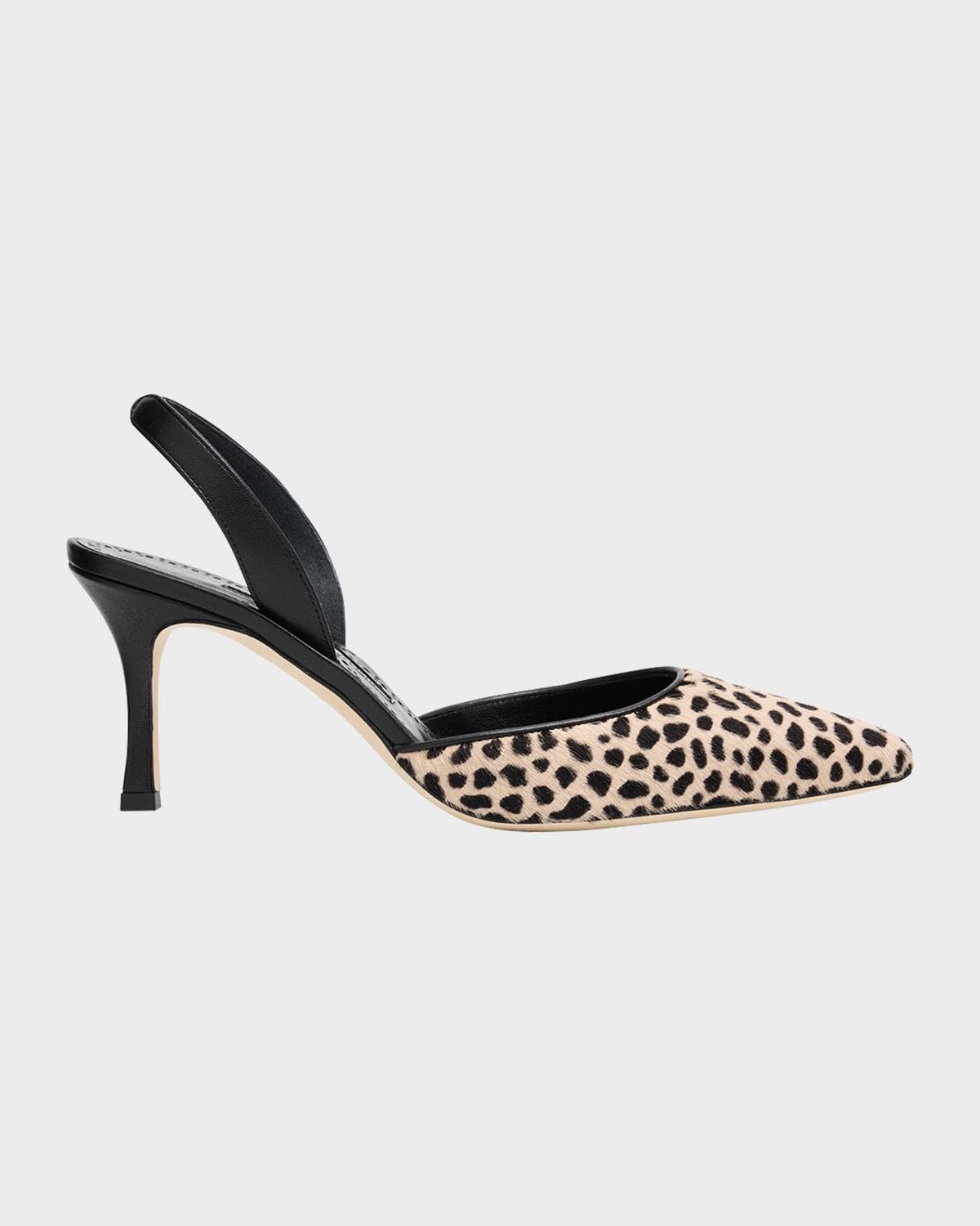 Manolo Blahnik 70mm Carolyne Calf Hair Slingback Pumps · 38.5 (8.5)