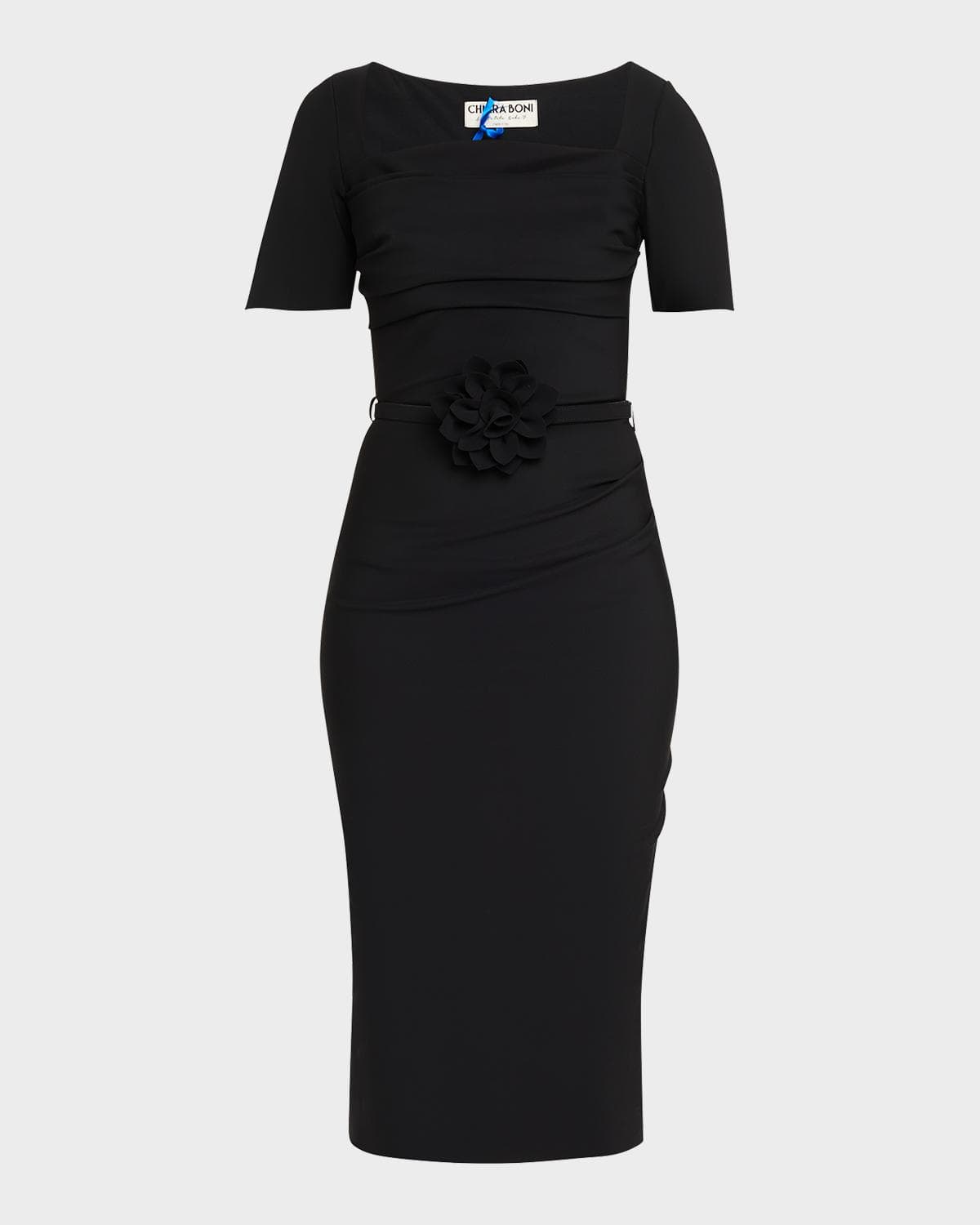 Chiara Boni La Petite Robe Bahir Bodycon Floral Applique Midi Dress