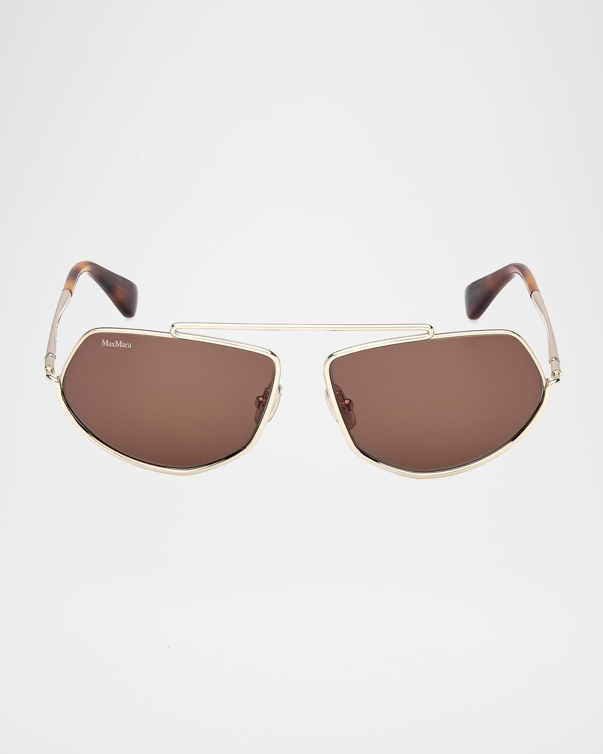 Max Mara Joey 60mm Metal Square Sunglasses
